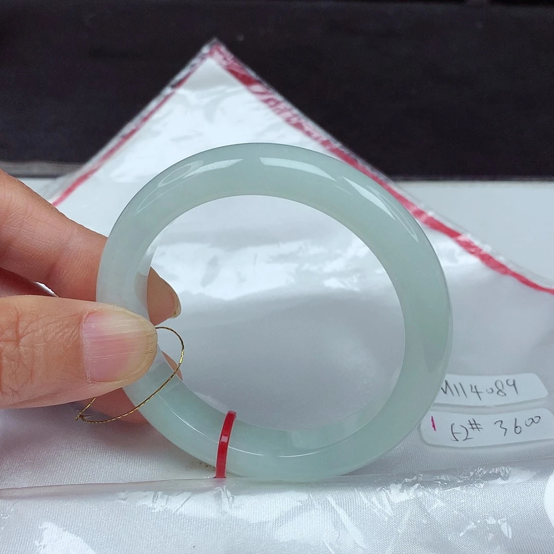 未镶嵌手镯翡翠52圈4089