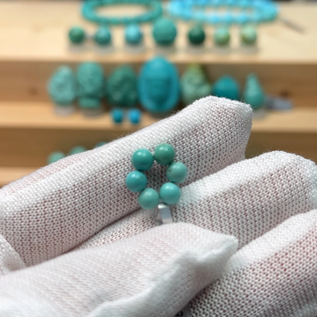 绿松石未镶嵌元宝