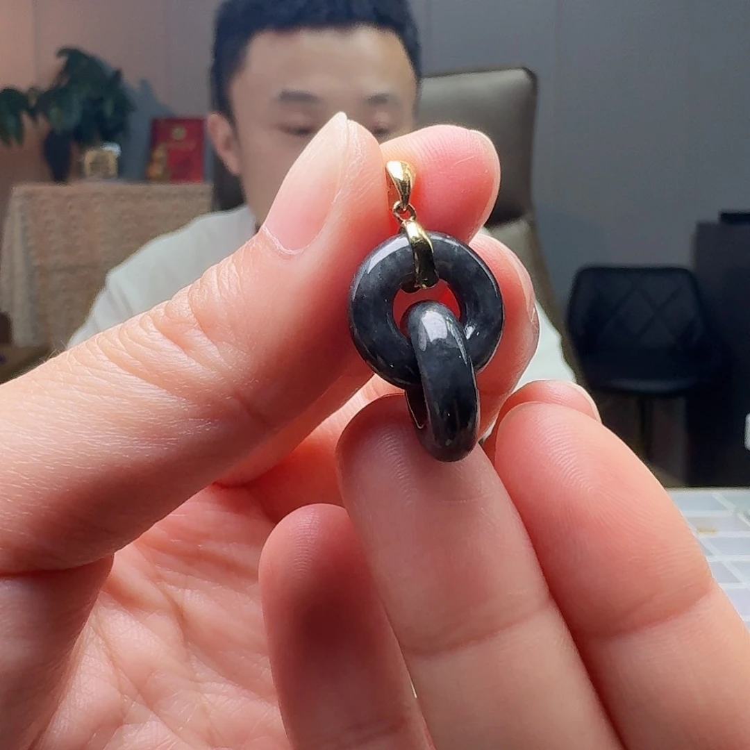 翡翠银S925镶嵌吊坠(不含链)多样性发货其一