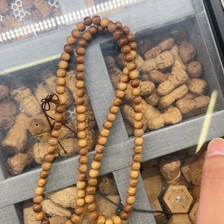 【闪购商品】檀香木手串/手链笙*?67虎皮纹微福利