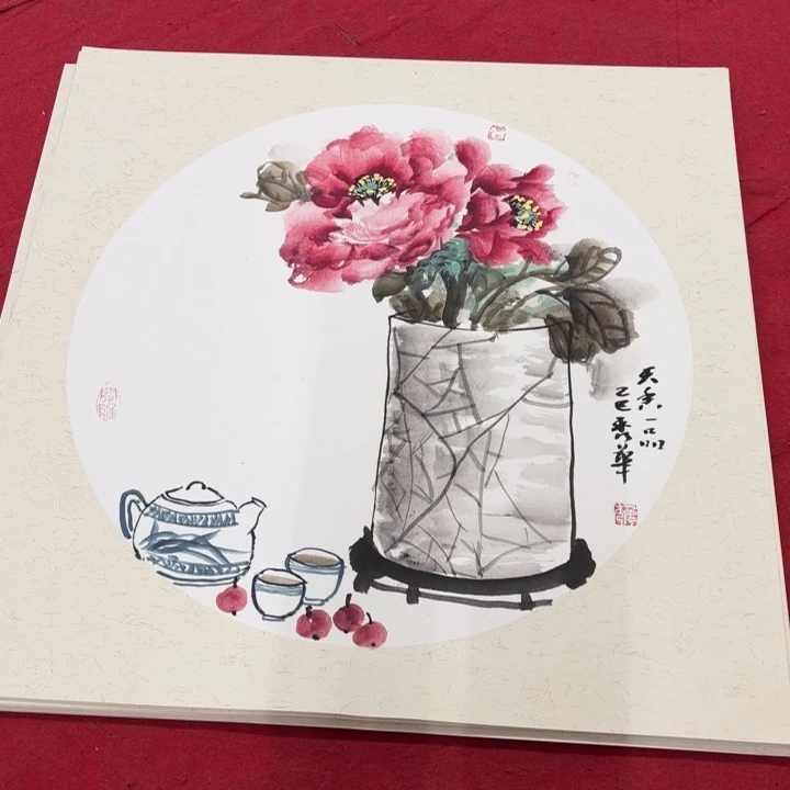 国画花鸟等多种鸟类和