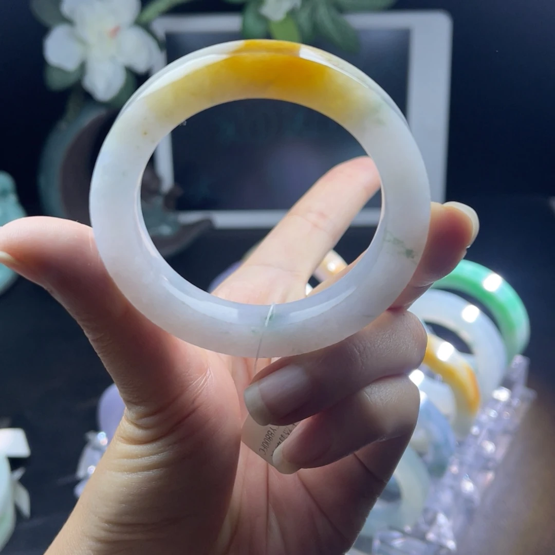 定制翡翠未镶嵌天然翡翠A货手镯