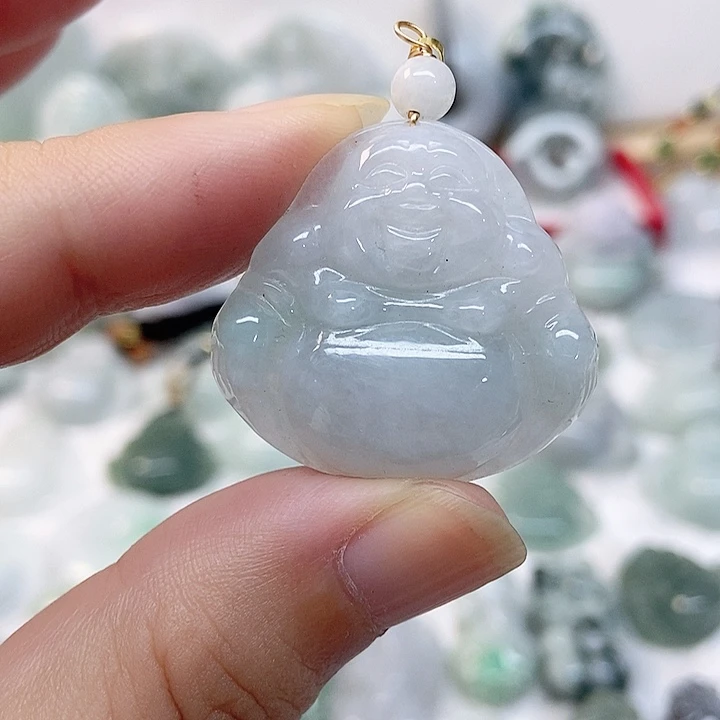 颈饰未镶嵌翡翠佛公