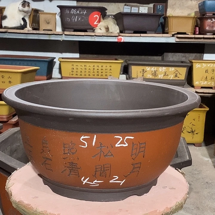 紫砂花盆花盆包邮