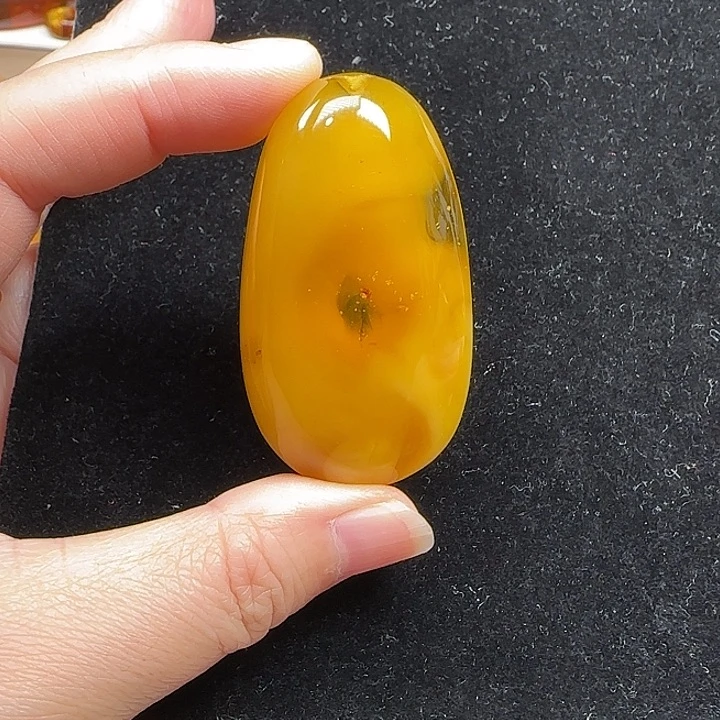 琥珀颈饰未镶嵌天然波罗的海溶洞蜜吊坠24克