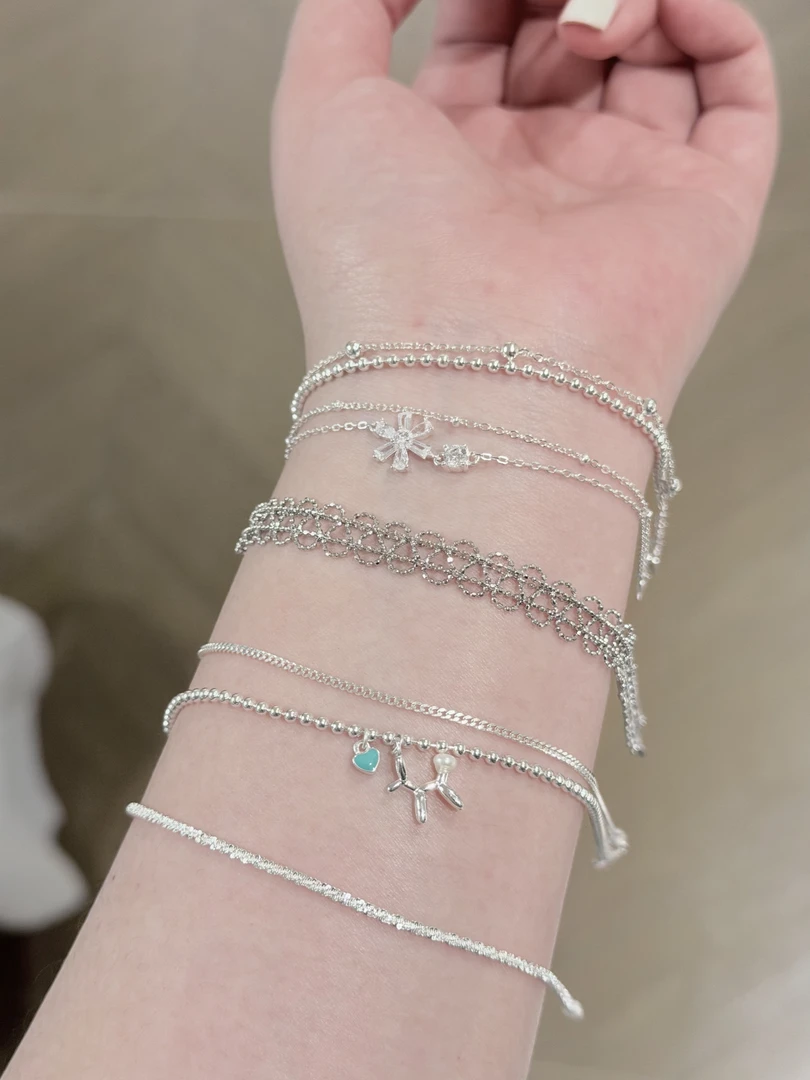 漫山饰品直播（30-300）满50包飞飞S925银戒指项链耳饰天然石