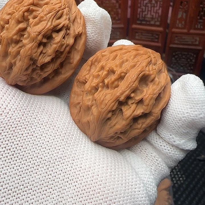 吊坠文玩核桃全品虎头异形38尺货头