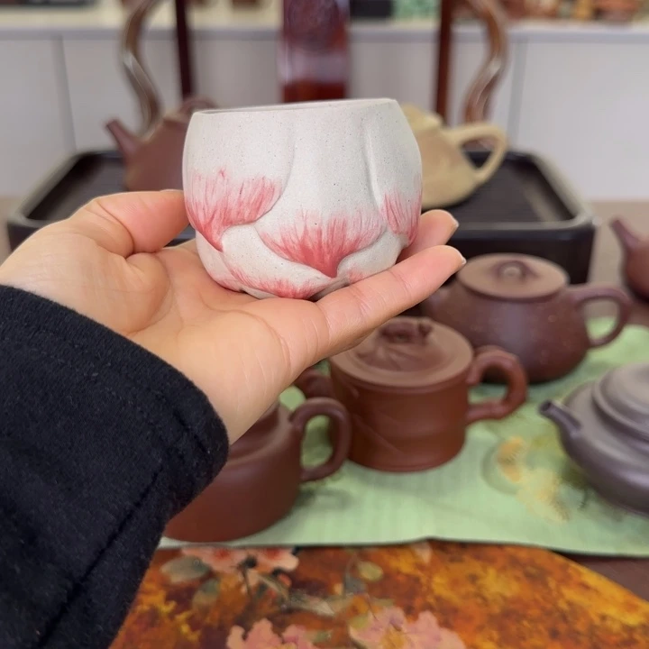 段泥茶壶荷花杯100ml