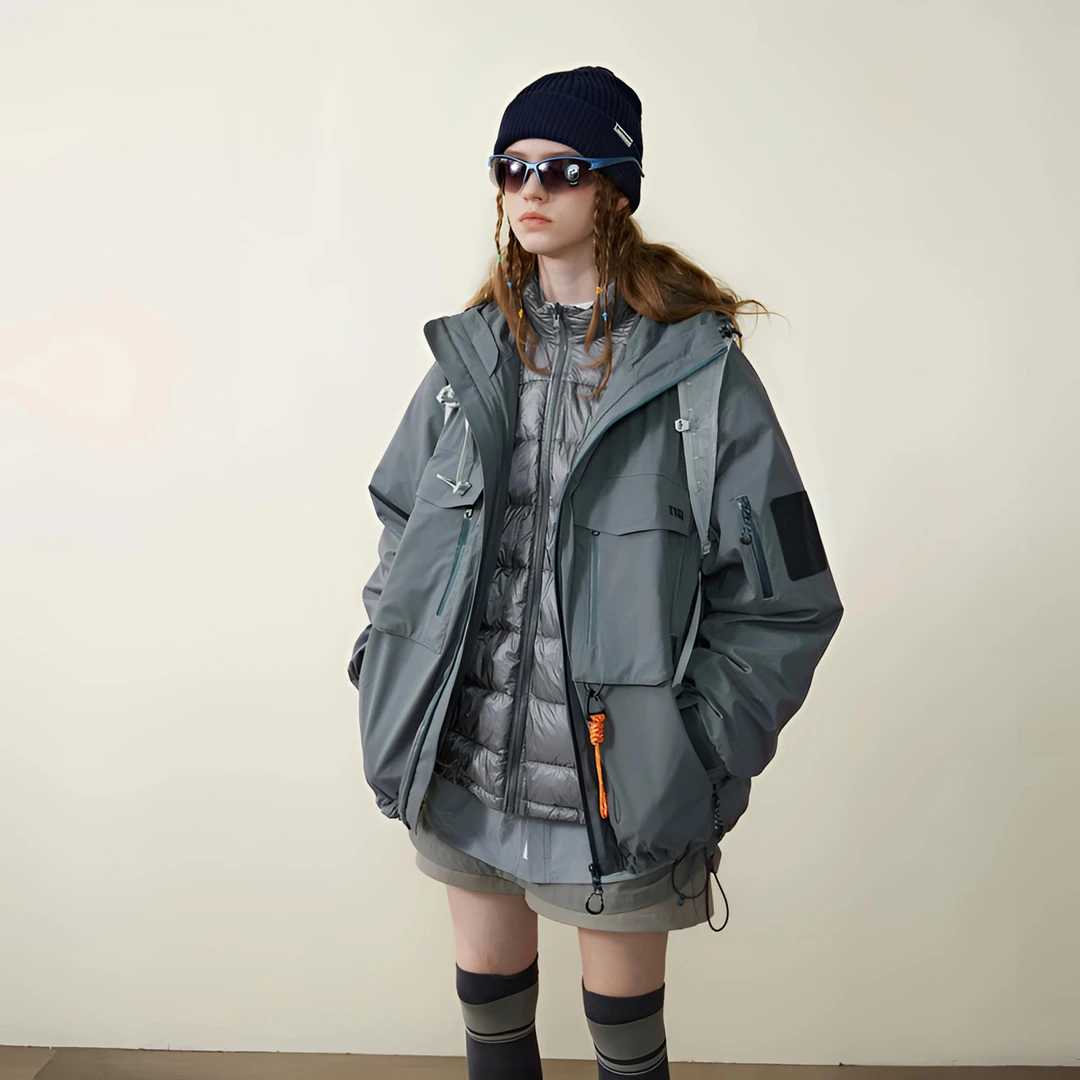 B2【淼淼冲锋衣】羽绒服中长款加厚冬季保暖（非直播勿拍不发货）