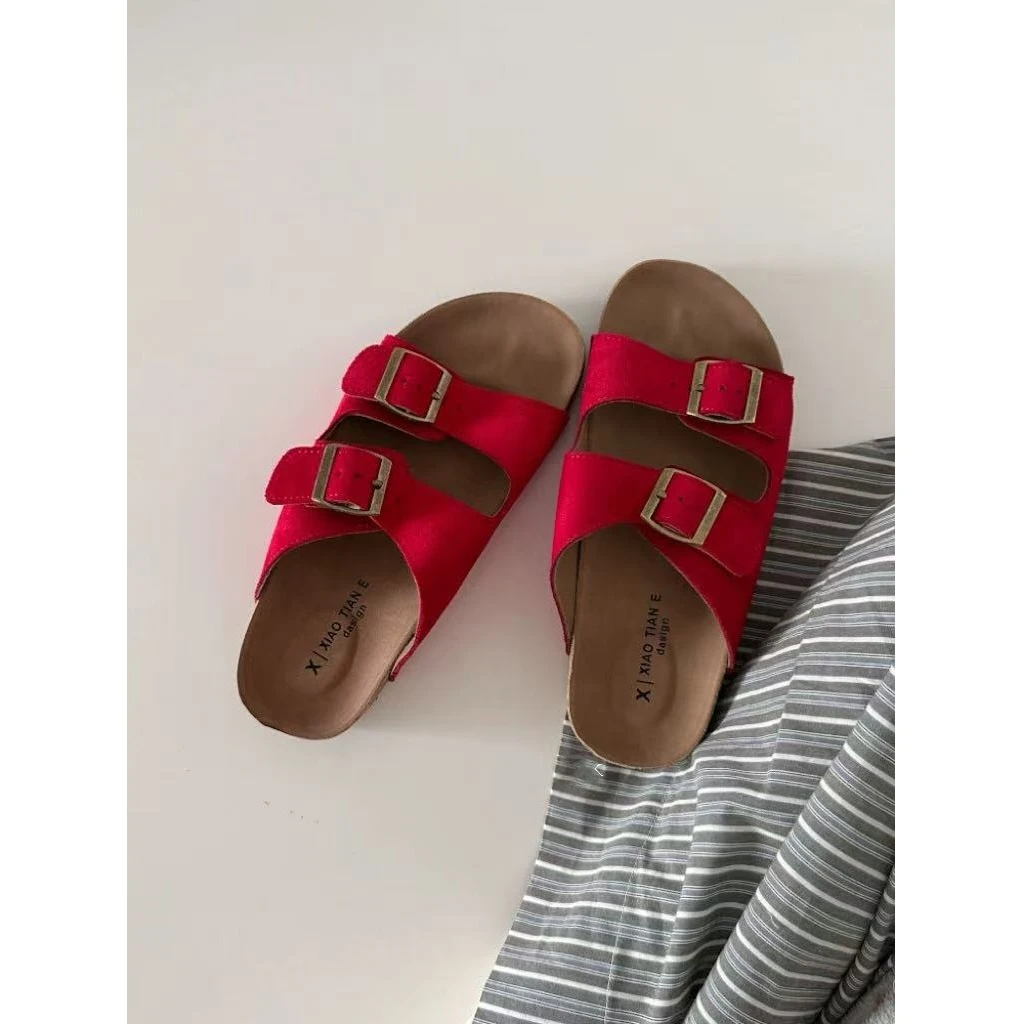 夏休闲款法式拖鞋女新款配裙子仙女风拖鞋2615