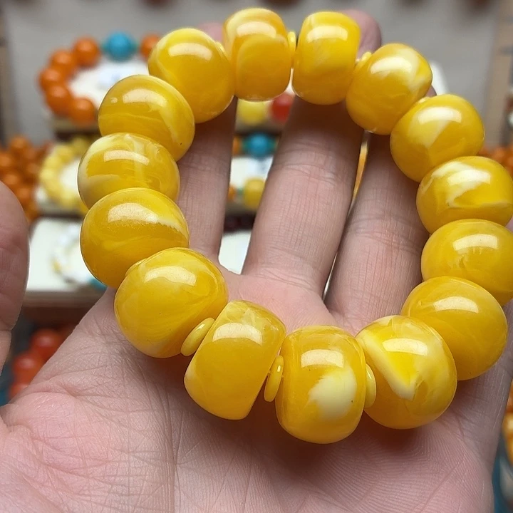 我***呀非金属鸡油黄色算盘珠一套搭配