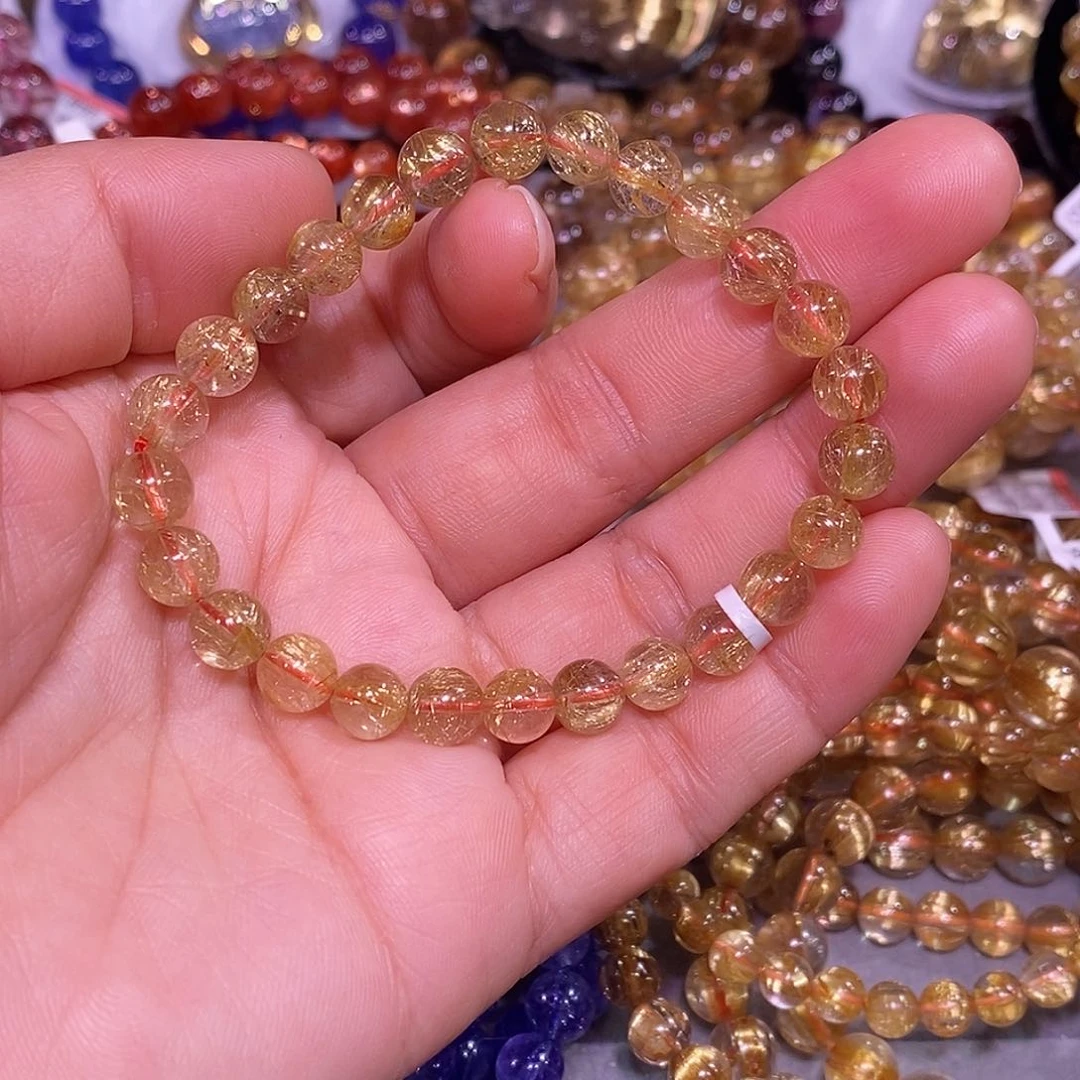 未镶嵌手链水晶金发晶7