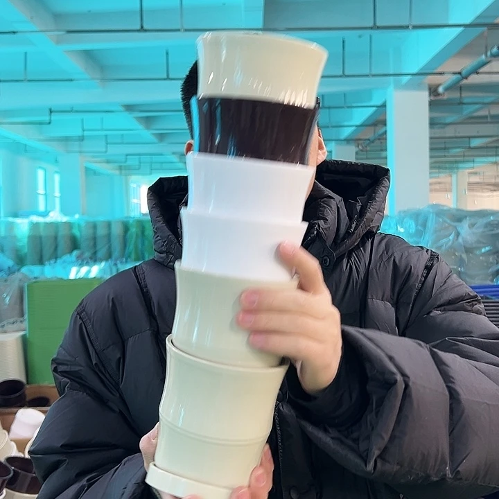 特价竹节口11.5高12白色带托6只