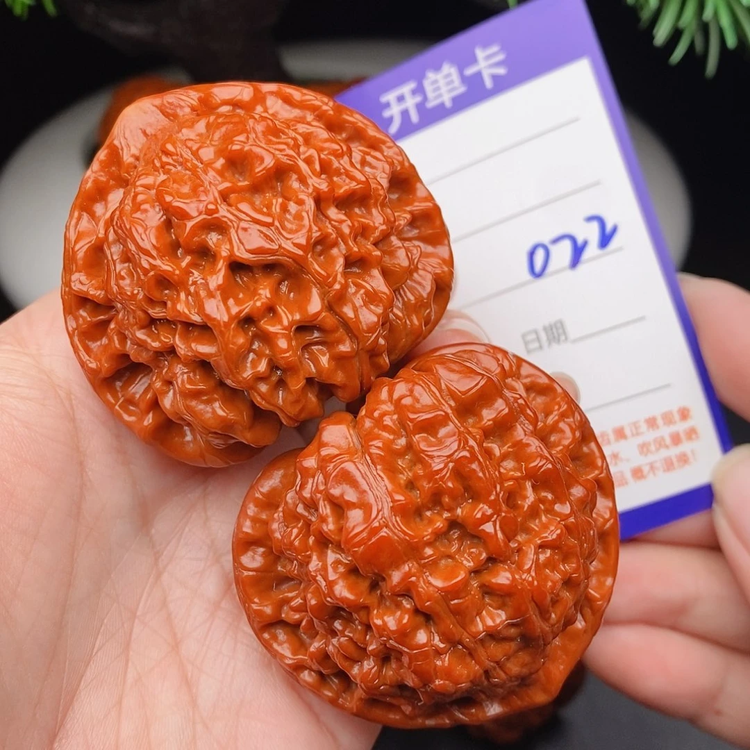 文玩核桃把件50官帽022