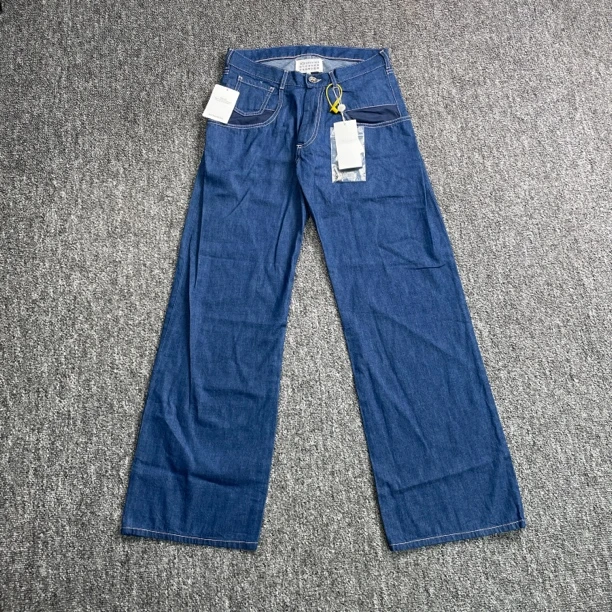 全新未使用 Maison Margiela/梅森马吉拉 5849/蓝色牛仔裤/38码