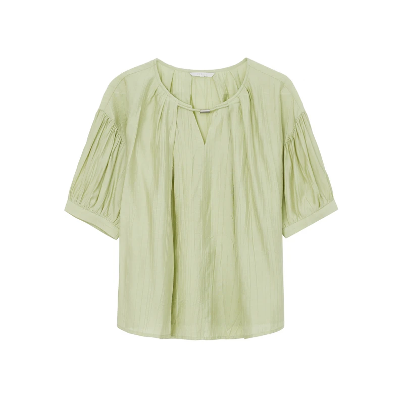 飘蕾夏季新款时尚气质显瘦百搭设计感套头衬衫上衣PK5209217