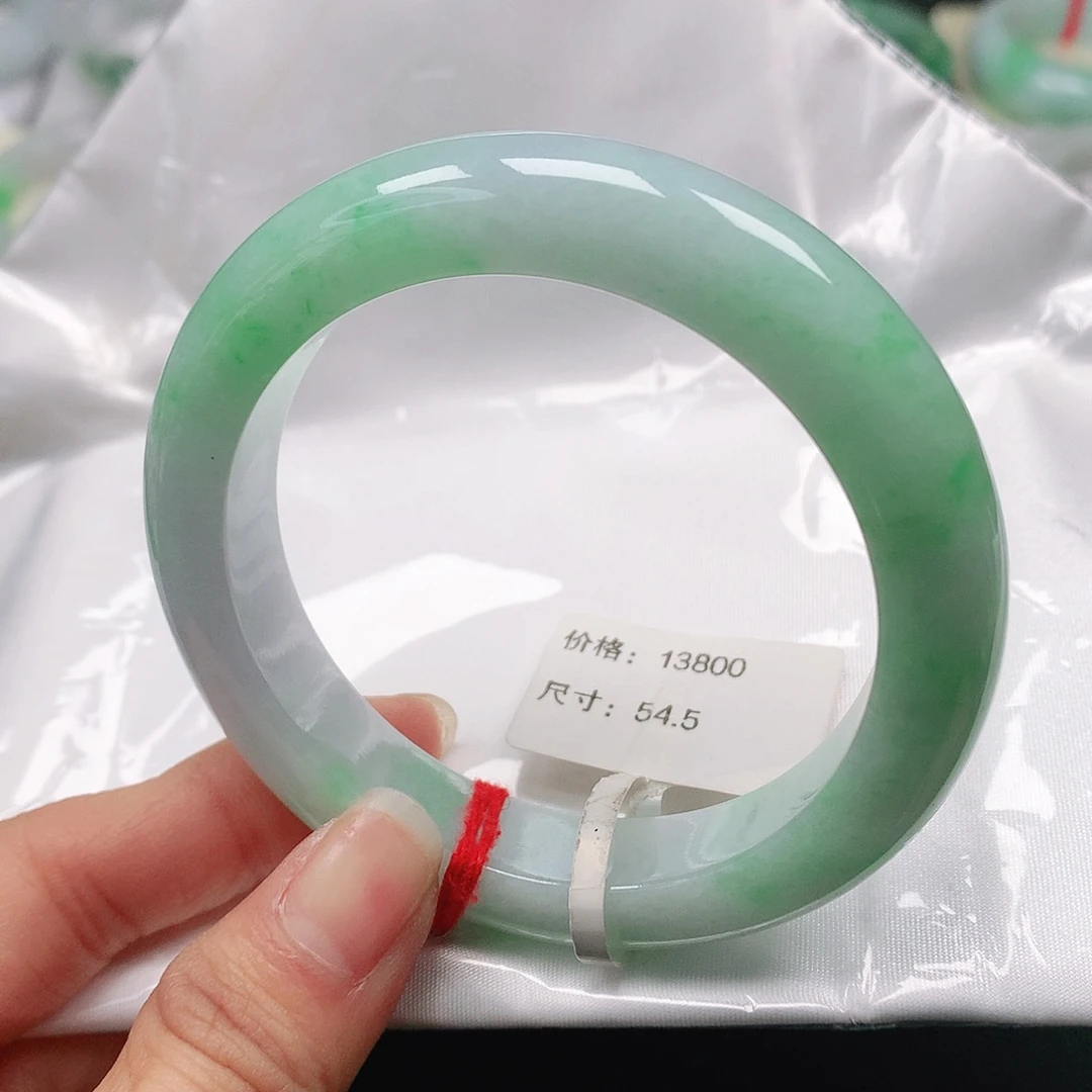 翡翠手镯未镶嵌天然翡翠手镯54