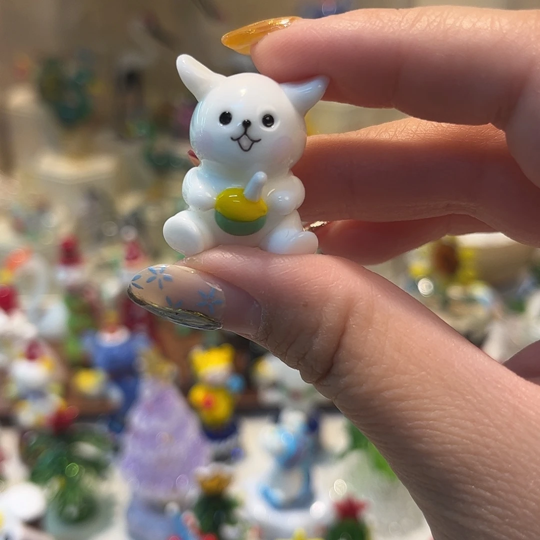 手工艺品琉璃线条小狗