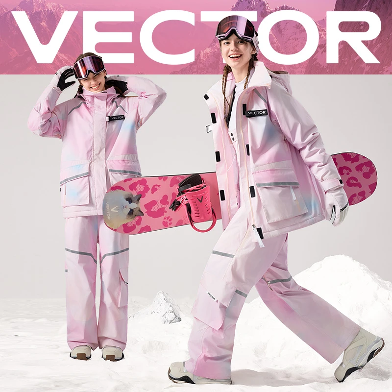 VECTOR【商城市集】26款滑雪服套装男女防风防水夹棉保暖滑雪单双板