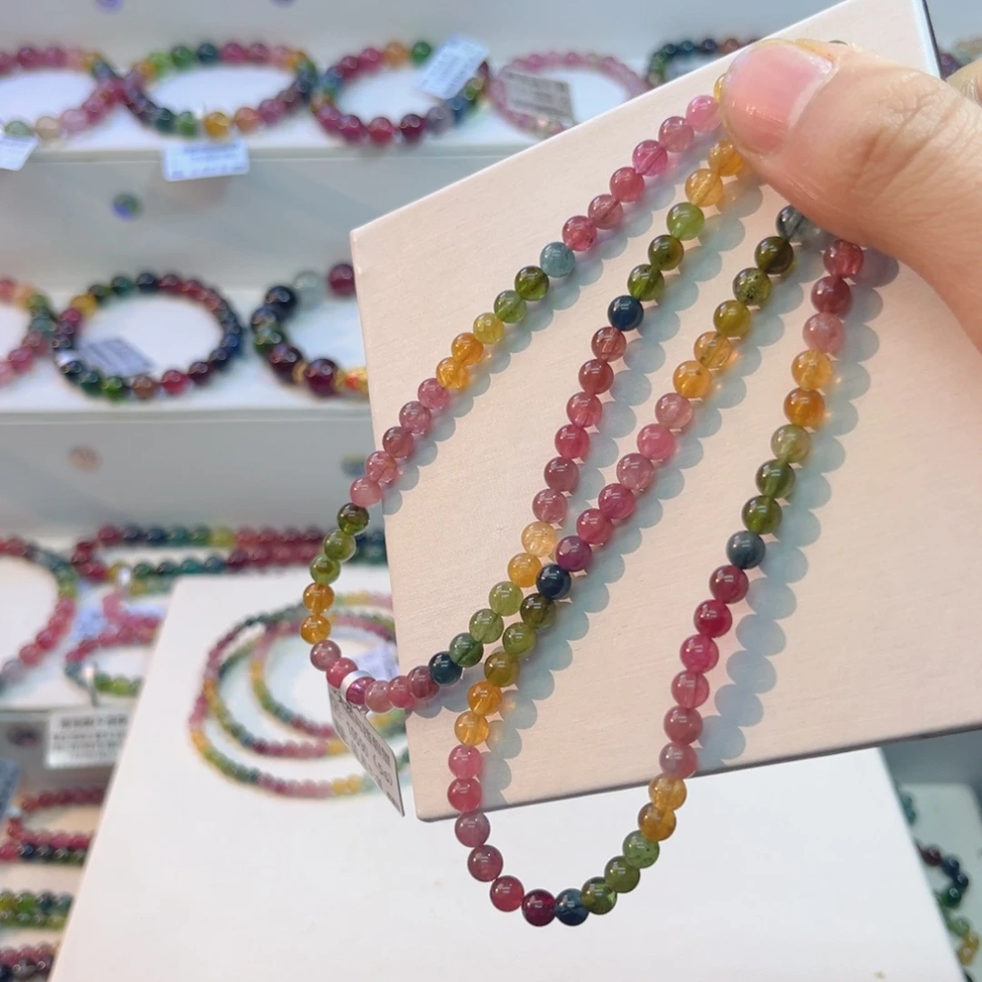 未镶嵌碧玺手串多样性发一条