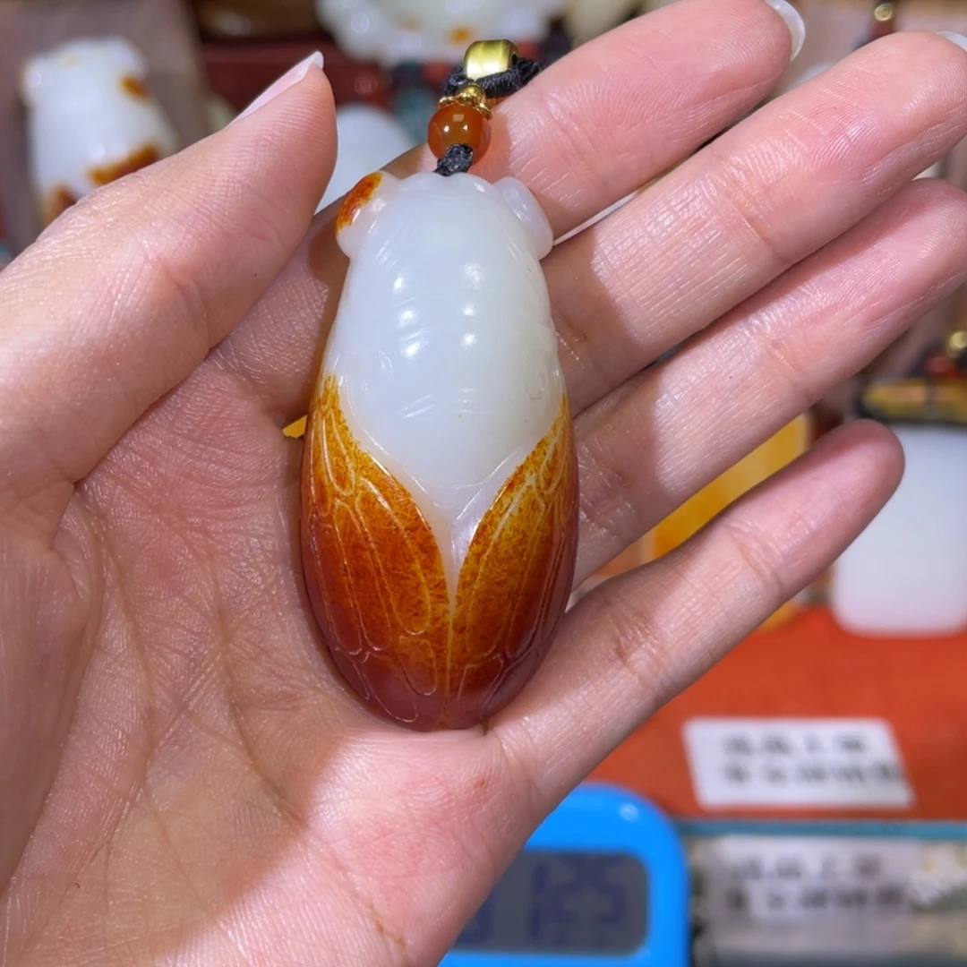 已***。和田玉未镶嵌挂件