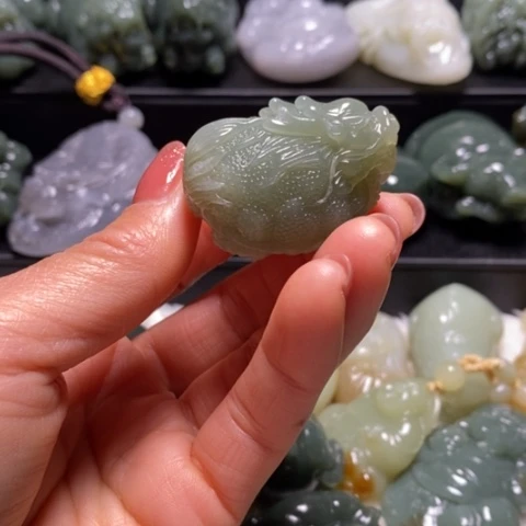 颈饰未镶嵌和田玉（糖玉）