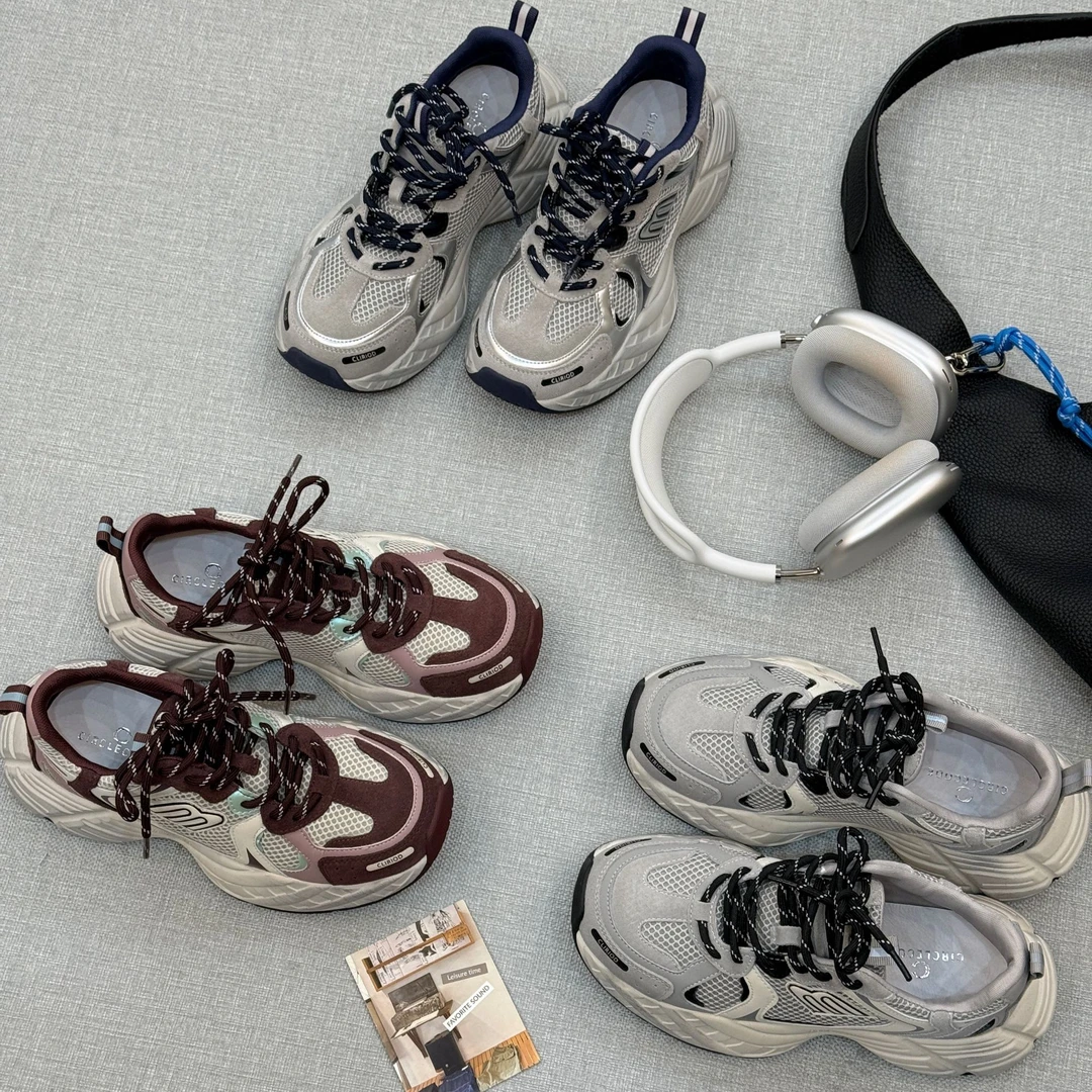 YD80-39春季百搭休闲厚底增高老爹鞋