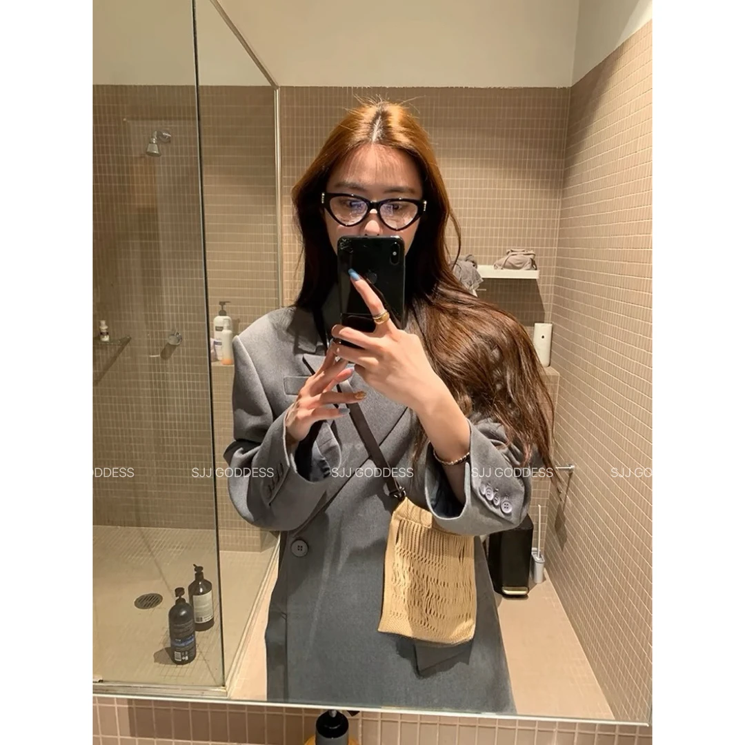 【娇娇私服定制】新款OL风平驳领休闲西装外套(衣长70)90605#