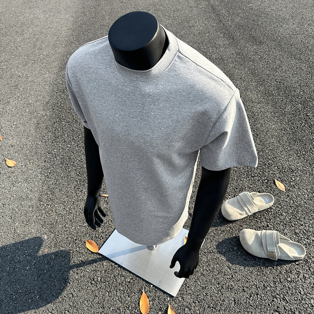 【麻瓜兄弟显壮T恤】重磅280g液态太空棉正肩短袖男显肩宽短袖上衣