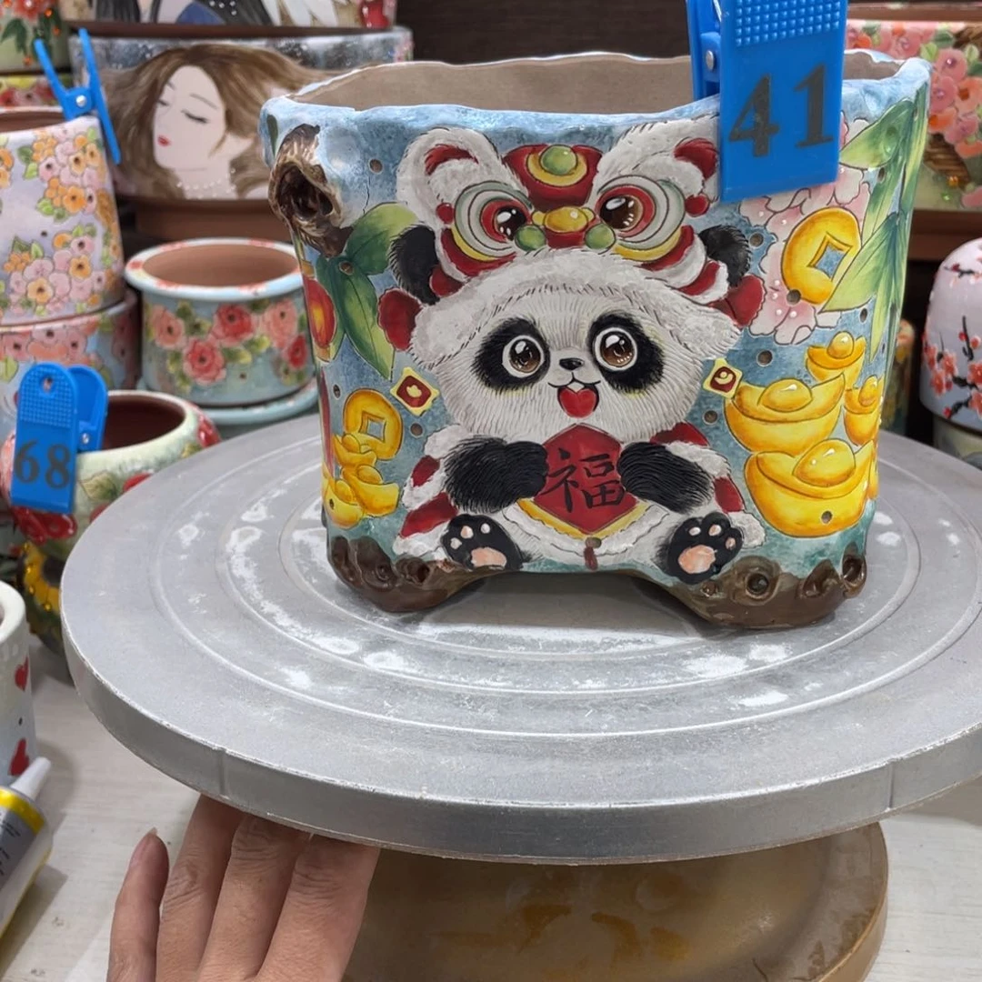 红陶彼**克多肉花盆特价