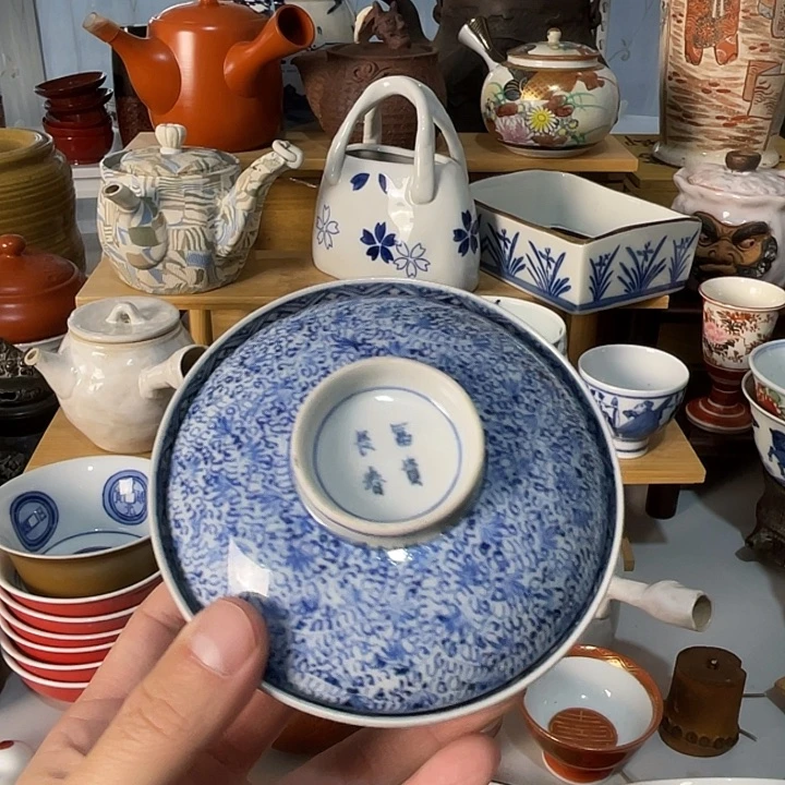 瓷片富贵长春盖碗不错的