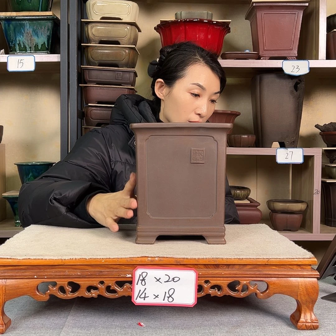 紫砂花盆可**心36985217569669