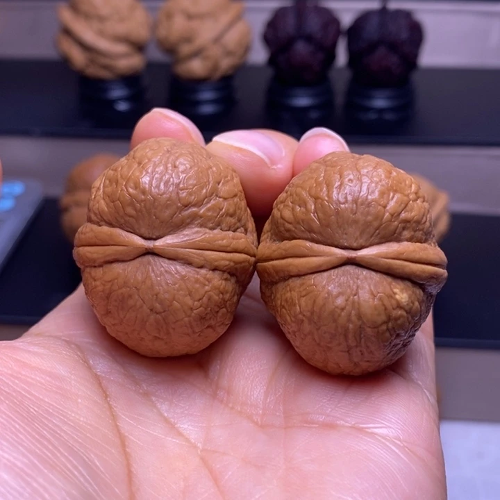 文玩核桃把件仙鹤顶23