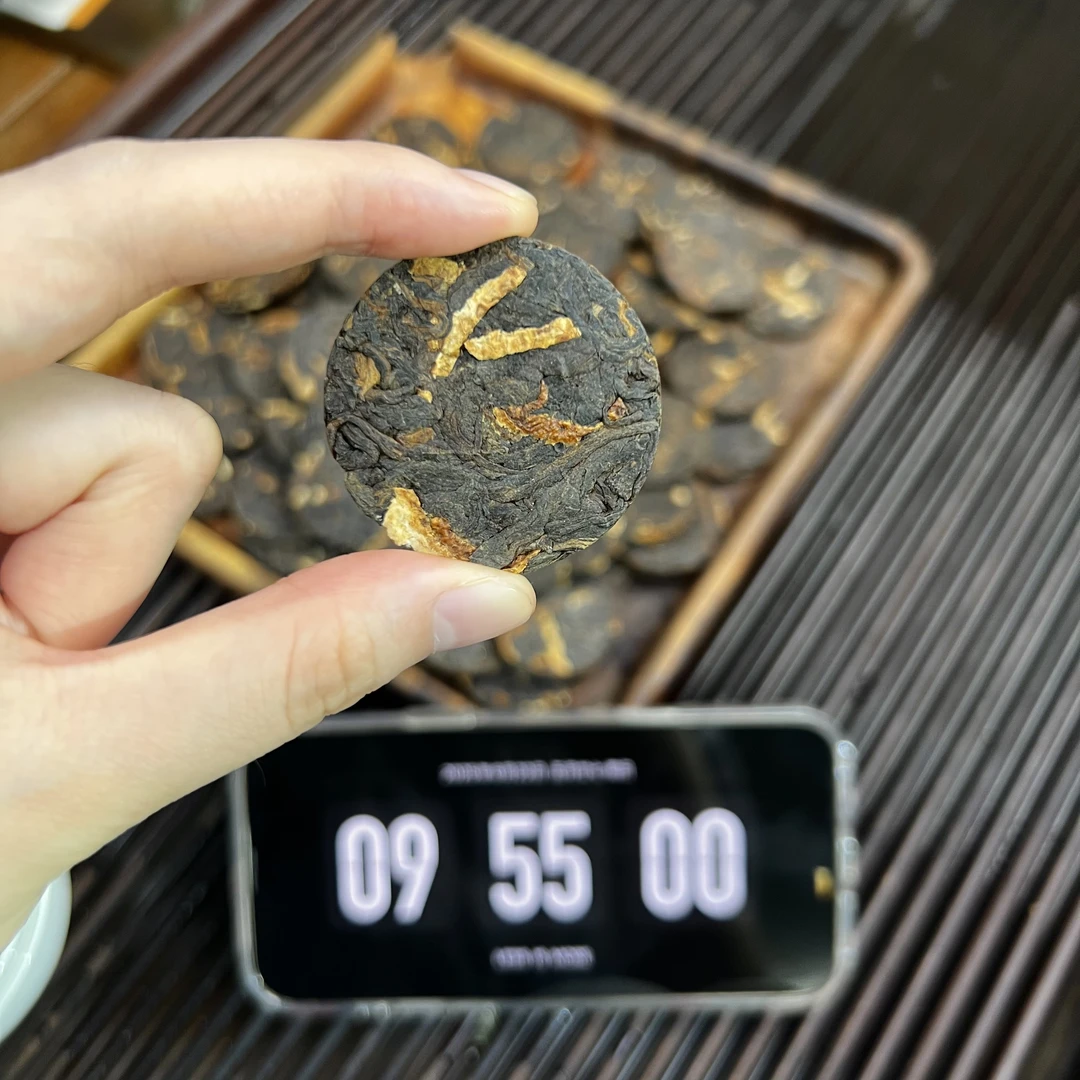 陈皮普洱 小鹿收茶 熟普+陈皮 6月22