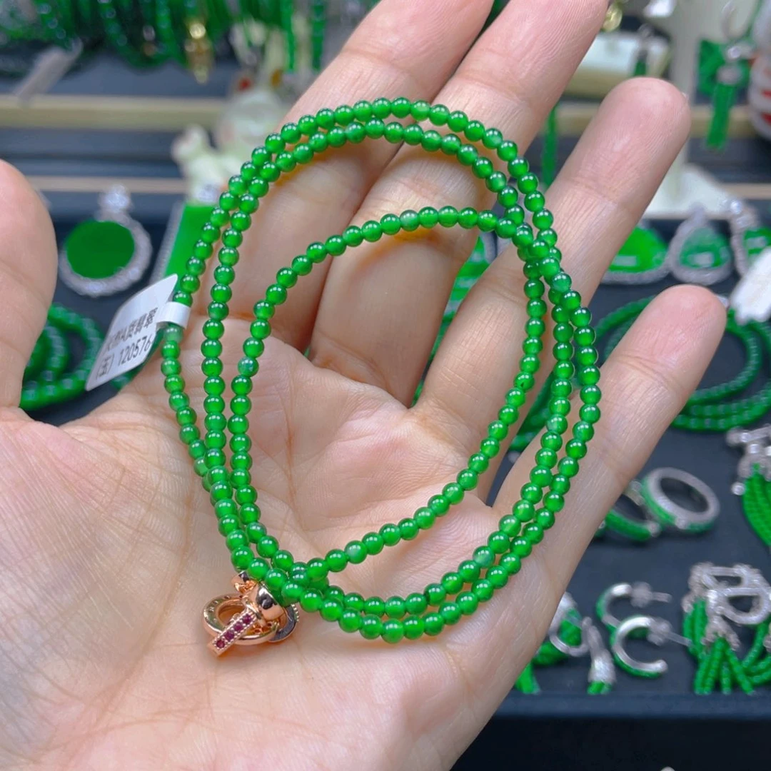 颈饰未镶嵌翡翠项链3