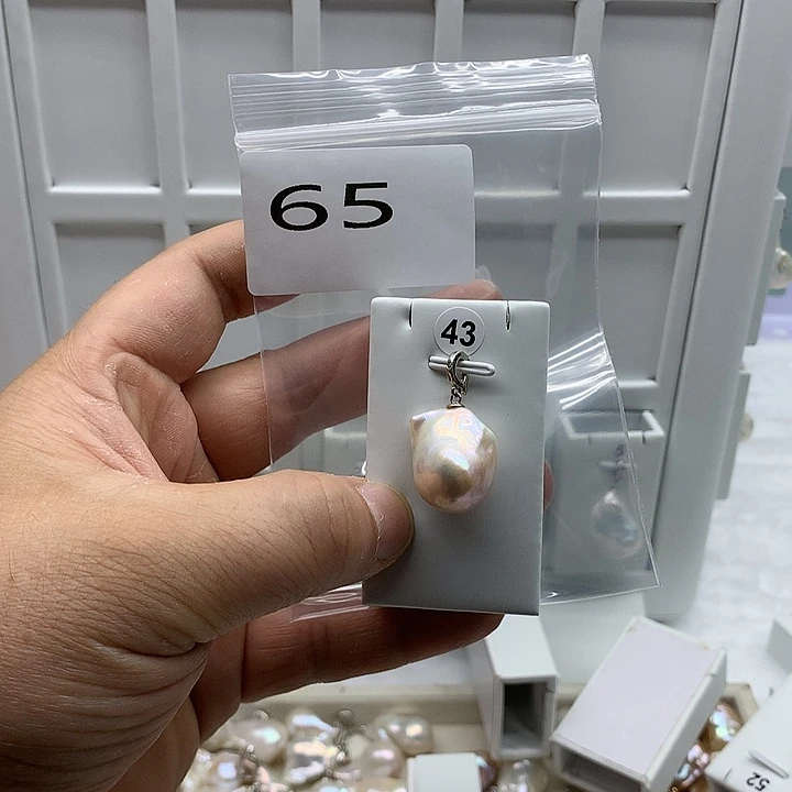 合金淡水珍珠吊坠(不含链)