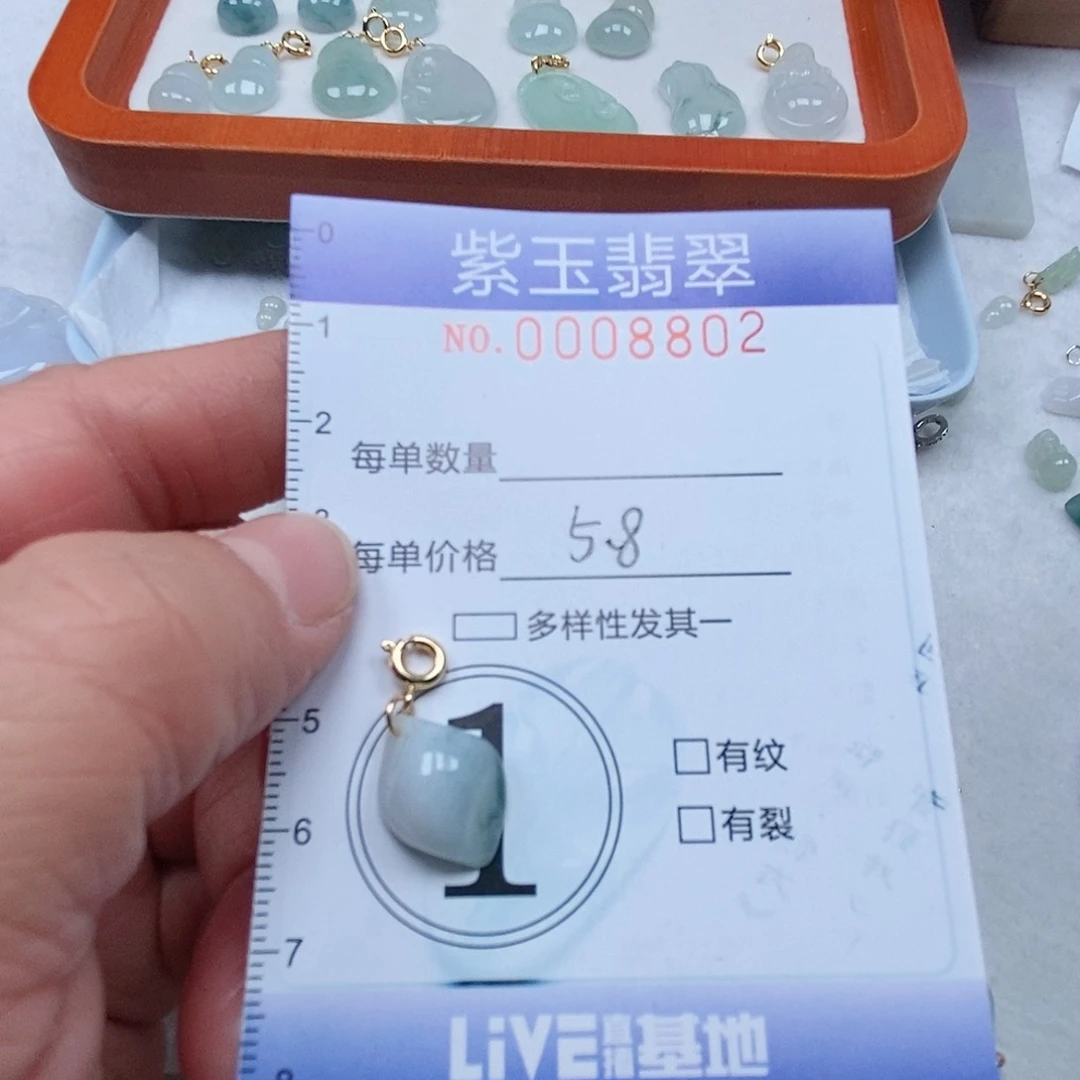颈饰未镶嵌翡翠飘花随行