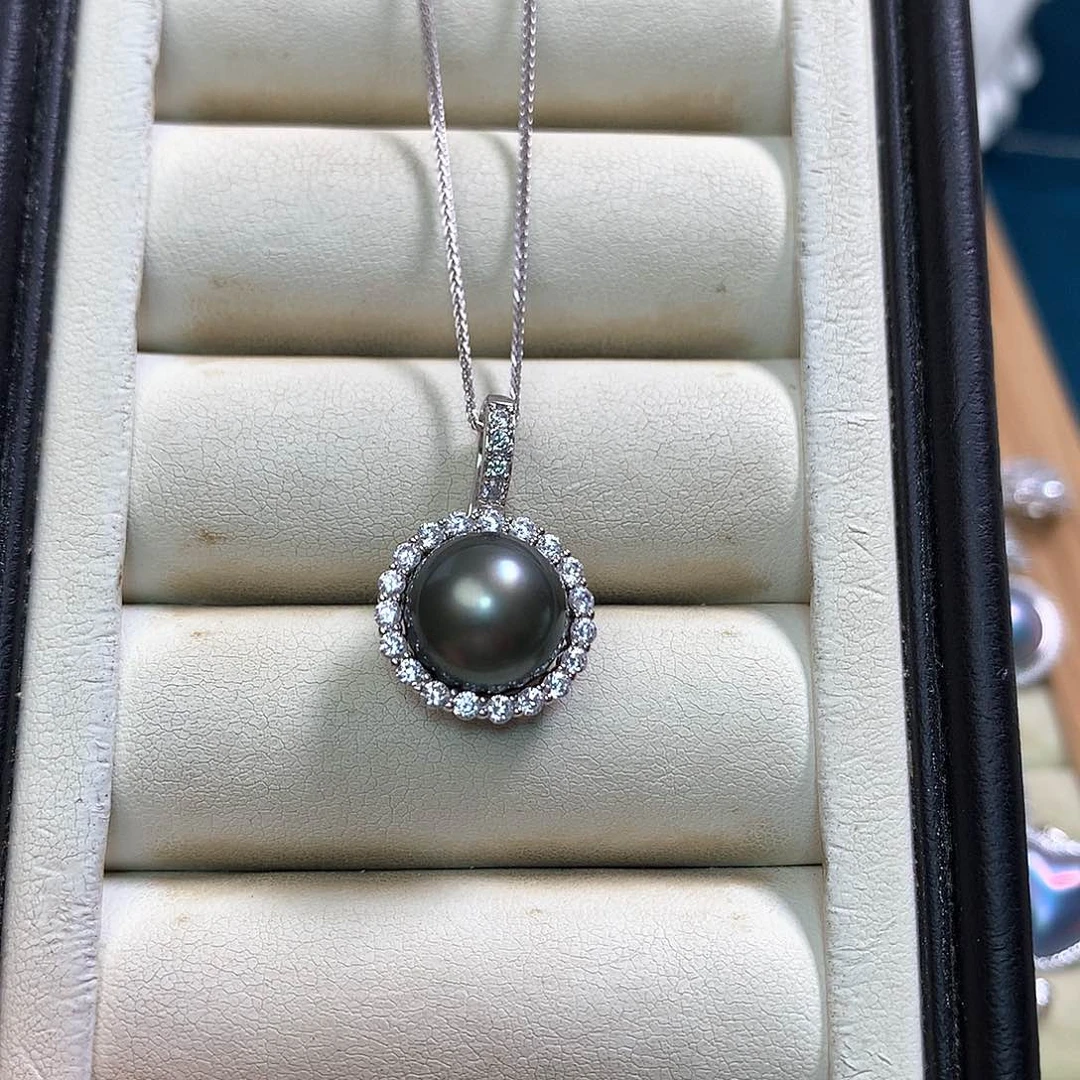 海水珍珠颈饰银S925镶嵌Y****?