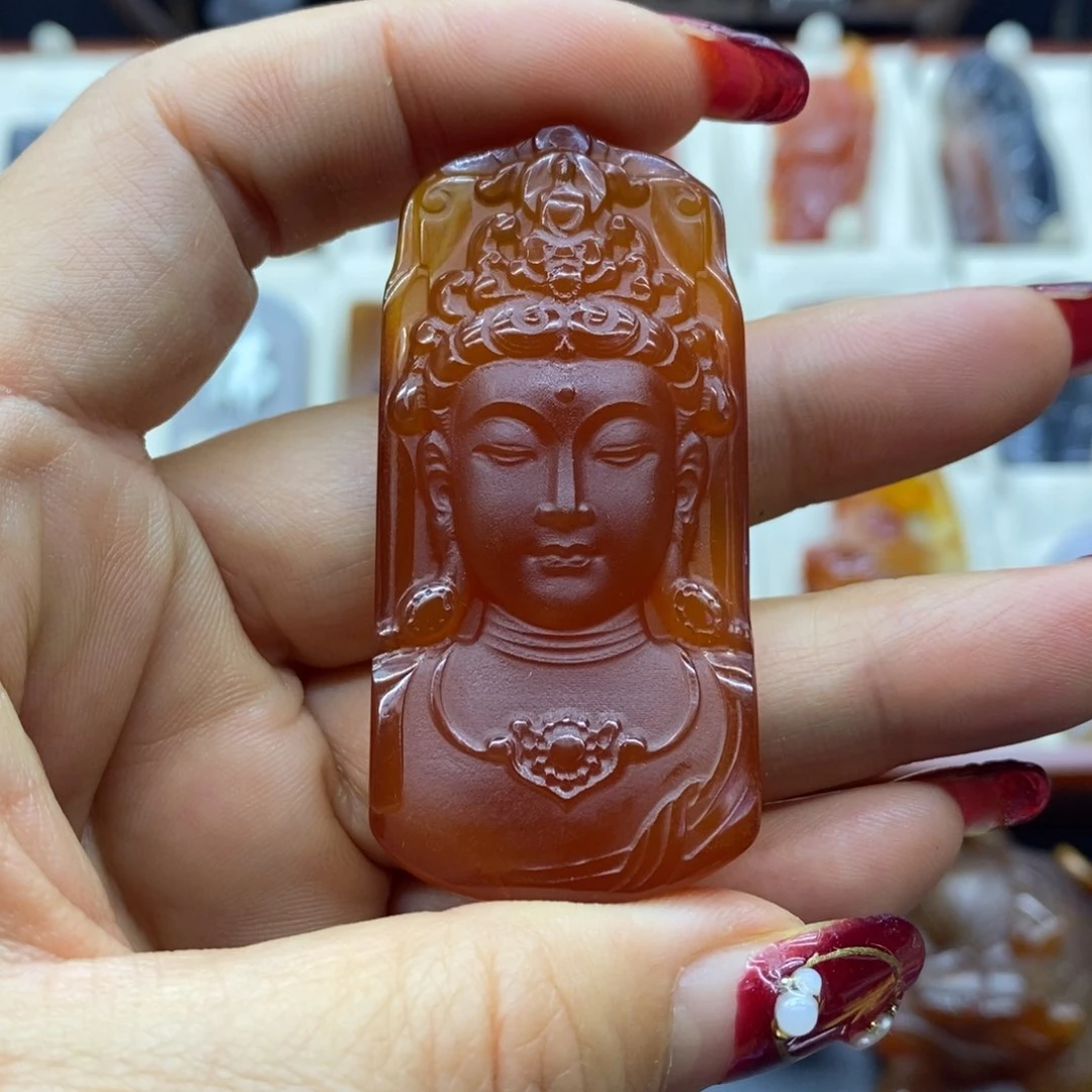 未镶嵌吊坠(赠链)玛瑙/玉髓一****吊坠