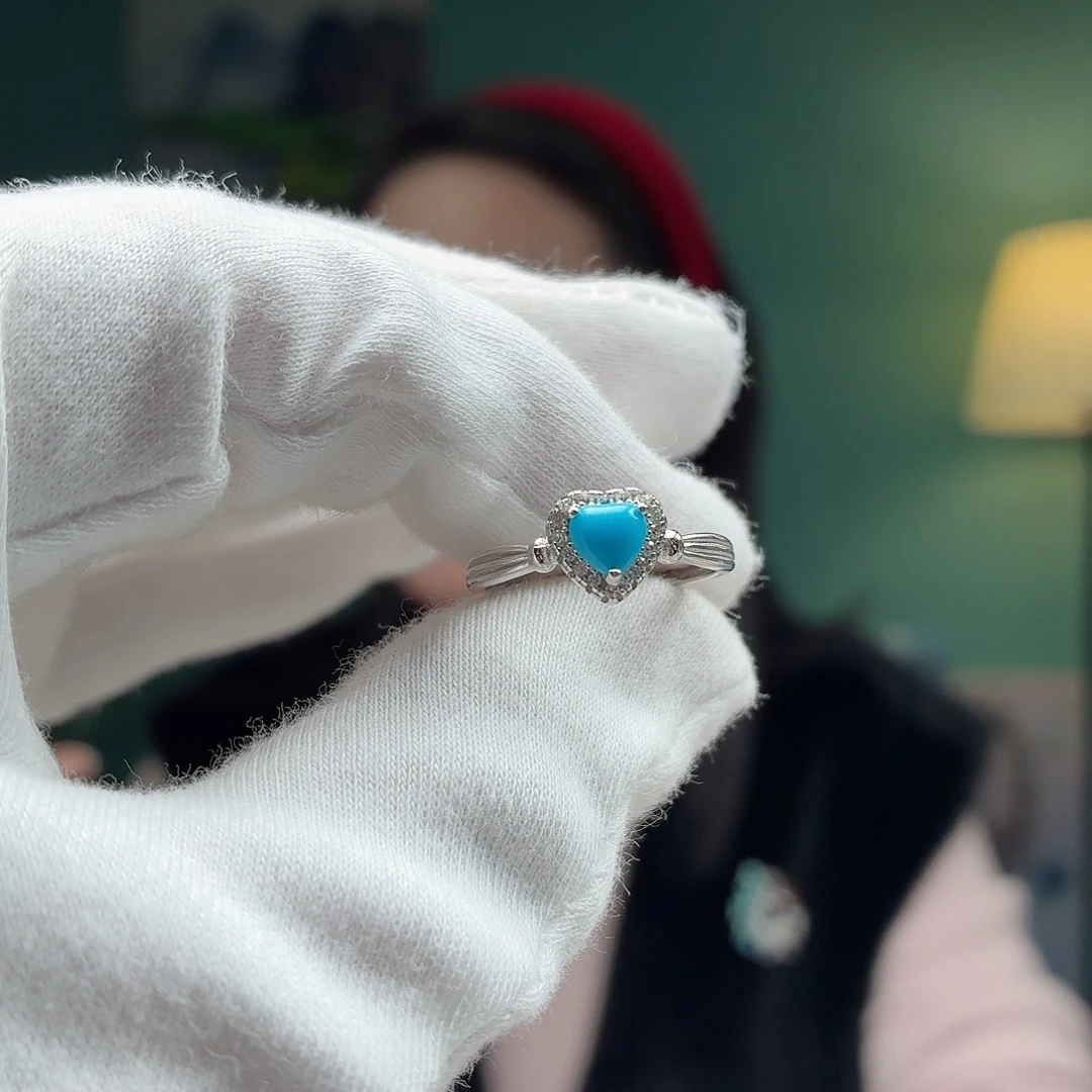 绿松石银S925镶嵌颈饰