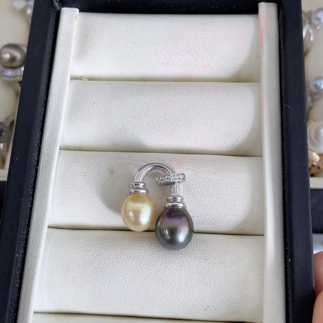 颈饰银S925镶嵌海水珍珠