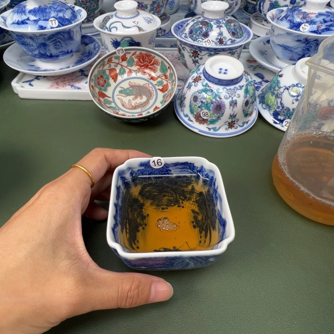 陶瓷景德镇纯手工纯手绘茶具木木16