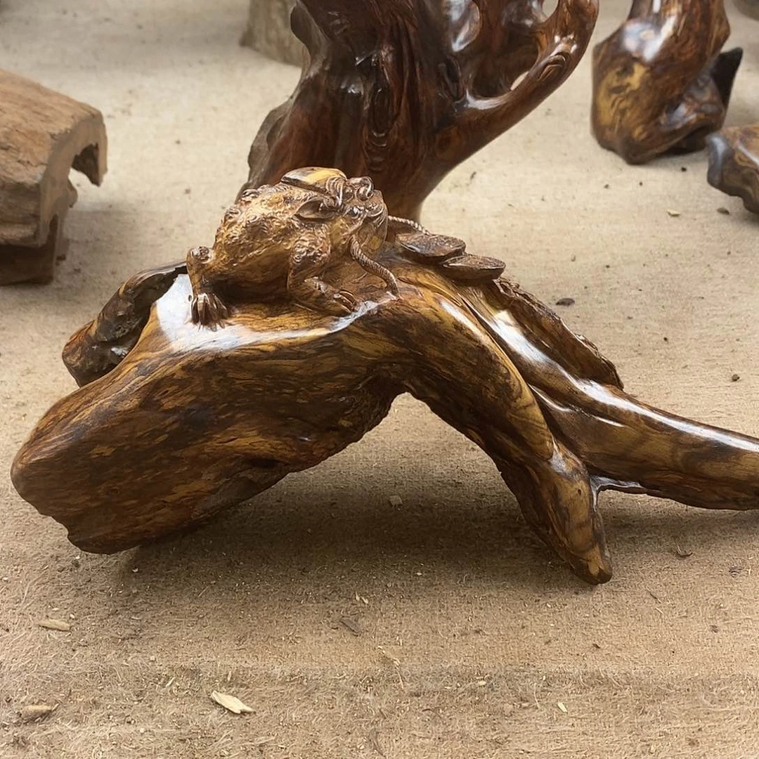 木老*黄花梨随形题材雕件