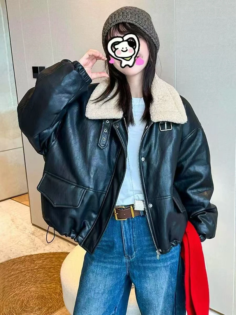 6856甜酷机车服外套on退on换～（无售后） （实物以直播间为准）