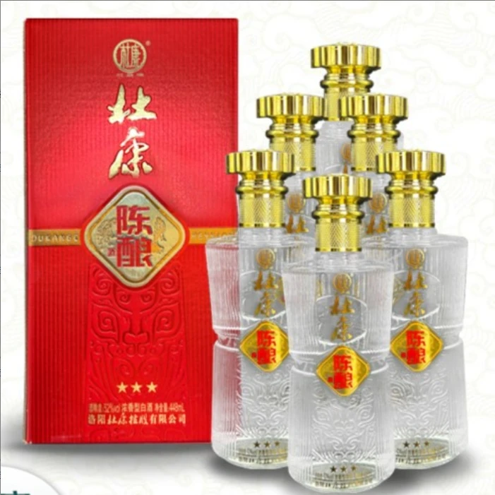杜康 杜 康 牌陈酿三星浓香型白酒448ml/瓶纯粮食酒送礼52度448
