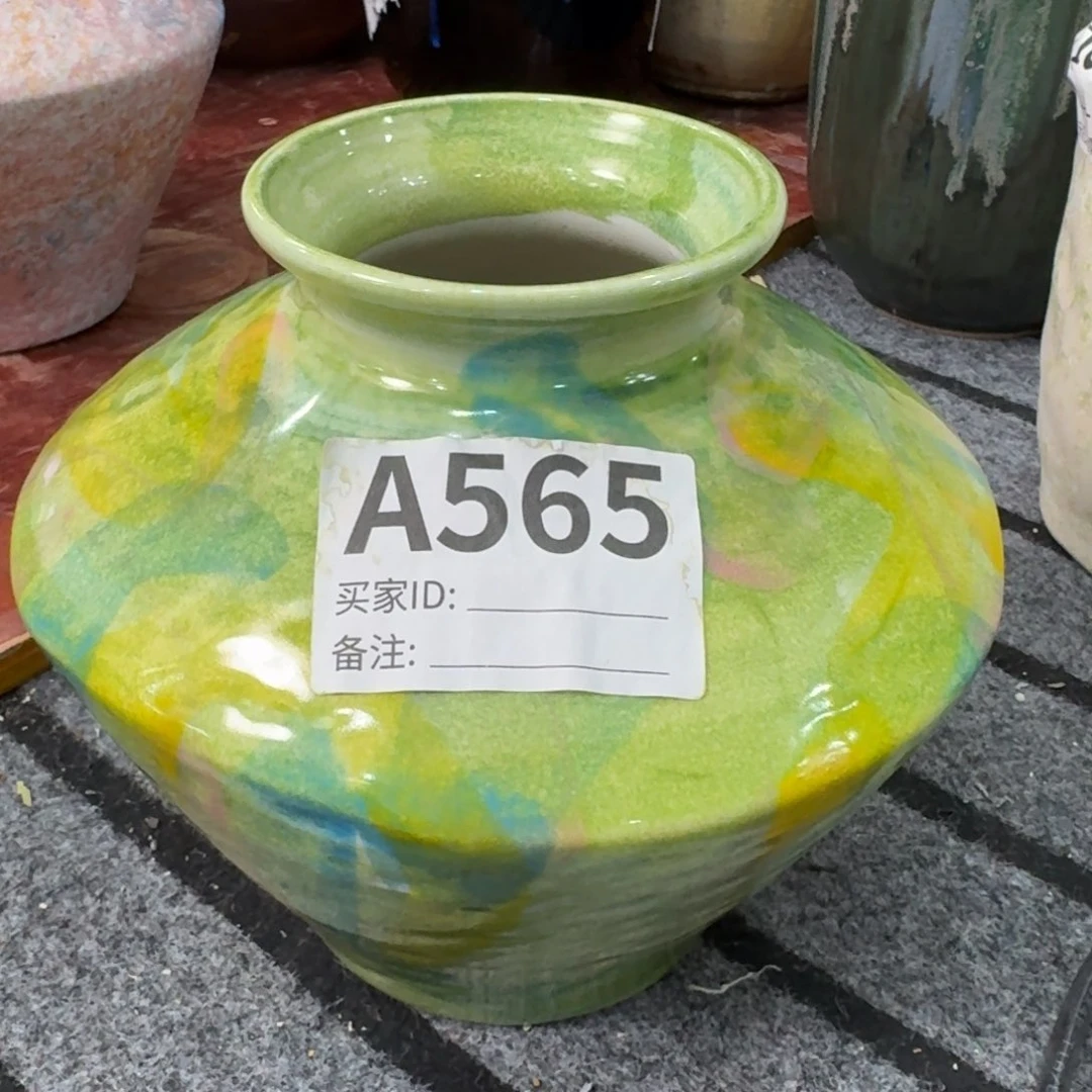 摆件景德镇高温花瓶编码565高17口6默认无孔