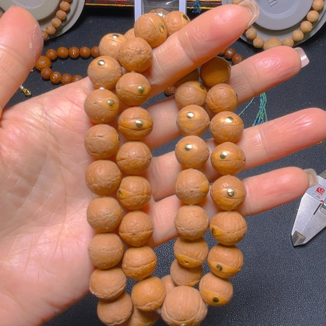 凤眼菩提吊坠12.5mm精品铜钉手串