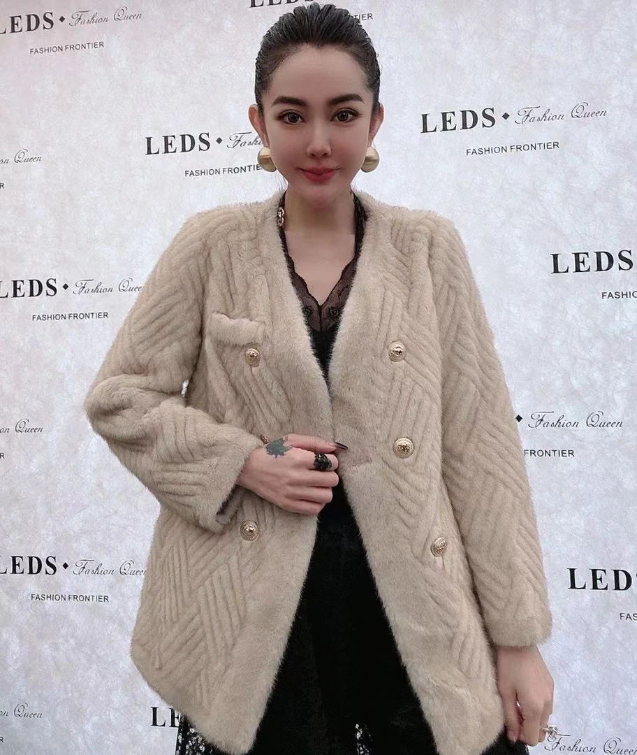 LEDS S568（S569） 反季新款时尚大牌必备无领外套