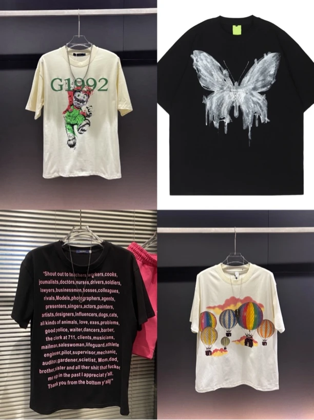 断码合集短袖 2025春夏休闲宽松潮流印花短袖T恤单件上衣合集