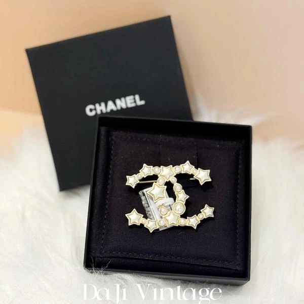 大吉中古/Chanel香奈儿五角星珍珠胸针